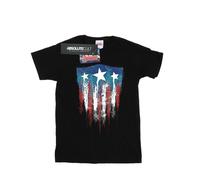 Marvel Camiseta de Capitán América Escudo de Bandera para Hombre (BI6247)