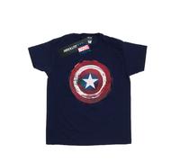 Marvel Camiseta de Capitán América Escudo de Salpicaduras de Algodón (BI40046)