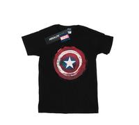 Marvel Camiseta de Capitán América Escudo de Salpicaduras para Hombre (BI43096)