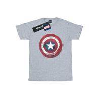 Marvel Camiseta de Capitán América Escudo de Salpicaduras para Hombre (BI43096)