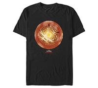 Marvel Camiseta de Manga Corta Unisex de Doctor Strange in The Multiverse of Madness Dr. Strange Rune Organic, Negro, L