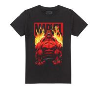 Marvel Camiseta de Red Hulk Fuego para Hombre (TV15048)