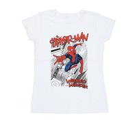 Marvel Camiseta de Spiderman Ciudad de Algodón para Mujer (BI39794)