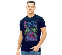 MARVEL Doctor Strange Master Camiseta, Azul Marino, S para Hombre