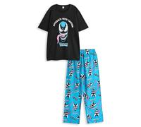 Marvel Camiseta gráfica Venom para Hombre en Negro | Acérquese con precaución Venom Camiseta de Manga Corta | Cuello Redondo clásico, Ajuste Relajado | Ropa de Dormir de Personaje