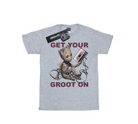 Marvel - Camiseta Guardians Of The Galaxy Get Your Groot On de Algodón para Muj