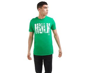 Marvel Camiseta Hombre con Texto Hulk, Color Verde irlandés, Talla S UK