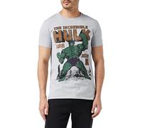 Marvel Hulk Rage Camiseta, Gris (Grey Marl SPO), Small (Talla del Fabricante: Small) para Hombre