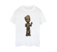 Marvel - Camiseta I Am Groot Ondas de Algodón para Mujer