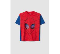 MARVEL, Camiseta Infantil De Algodón Puro Multicolor En Talla Oversize Con Spiderman, Niño, Rojo/Azul, Talla: 6-7