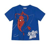 Marvel Camiseta Infantil de Spiderman Camiseta de Manga Corta de Algodón para Niño con Personaje Oficial de Spider-Man | Azul, 3-8 Años (FR/ES, Edad, 5 años, 6 años, Regular, Spiderman - Azul)