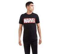 MARVEL Camiseta Manga Corta Core Logo Negro XL