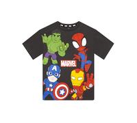 Marvel Camiseta Niño Spidey Y Sus Amigos, Camisetas Niño Spider-Man, Ironman Y Hulk, Ropa De Niños Algodón, Gris 5-6 años