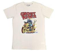 Marvel - Camiseta oficial de Ghost Rider Bike para hombre, color arena, natural, XL