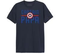 Marvel - Camiseta para Hombre, Azul Marino, XXL