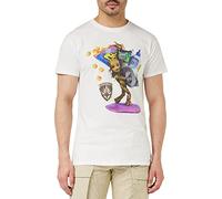 Marvel Meiamgmts002 Camiseta, Blanco, S para Hombre