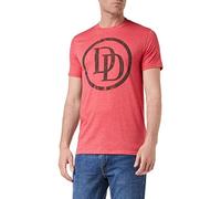 Marvel Camiseta para Hombre con el Logotipo de Daredevil, roja (Heather Red HTR), Talla XX (Talla XXL)