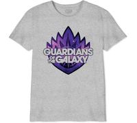 Marvel - Camiseta para niña, Gris Melange., 8 Años