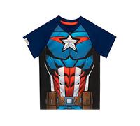 Marvel Camiseta para niños Capitán América Azul 8-9 Años