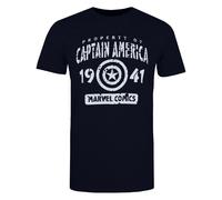Marvel Camiseta Property Of Captain America para Hombre (TV1073)