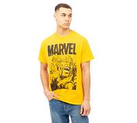 Marvel Thor Camiseta, Dorado, XL para Hombre