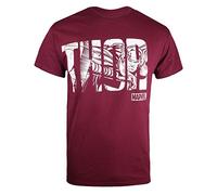 Marvel Camiseta Thor Text para Hombre, roja Garnet Gar, XXL Talla XXL