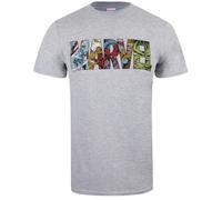 Marvel - Camiseta Tira de Cómic para Hombre