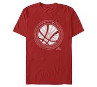 Marvel Camiseta Unisex Doctor Strange in The Multiverse of Madness-Sanctum Sanctorum Icon White Organic Short Sange, Rojo, L, Rojo, L