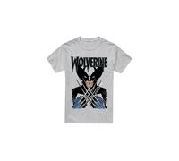 Marvel Camiseta XMen de Lobezno Foto de Acción para Hombre (TV3802)
