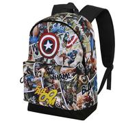 Marvel Capitán América Comic-Mochila HS FAN 2.2, Multicolor, 31 x 44 cm, Capacidad 24 L