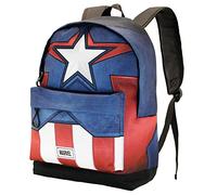 Marvel Capitán América Courage-Mochila ECO 2.0, Azul, 32 x 44 cm, Capacidad 22.5 L