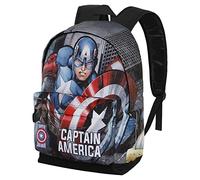 Marvel Capitán América Defender-Mochila HS FAN 2.0, Multicolor, 30 x 41 cm, Capacidad 22 L