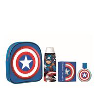 MARVEL Capitán América EDT Estuche | Precio, Comprar n/a 50 ml + Gel de Baño 300 ml + Mochila