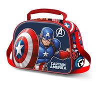 Marvel capitán américa patriot-bolsa portamerienda 3d, multicolor, 2