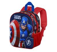 Marvel Capitán América Patriot-Mochila 3D Elite, Multicolor, 25 x 30 cm, Capacidad 7 L