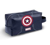 Marvel Capitán América Starshield-Neceser de Viaje Brick Plus, Azul Oscuro, 27 x 13 cm