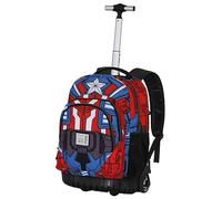 Marvel Capitán América Tekk Costume-Mochila Trolley GTS FAN, Azul, 32 x 47 cm, Capacidad 39 L