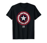 Marvel Captain America Comic Shield White Camiseta