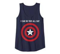 Marvel Captain America: Puedo hacer esto todo el día Shield Camiseta sin Mangas