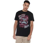 Marvel Captain America Retro Japanese Strike Camiseta Unisex, Negro, 4XL