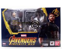 Figura tamashi nations marvel avengers infinity war capitan america 16 cm set de efectos especiales