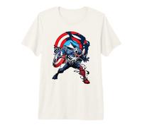 Marvel Captain America with The Venom Symbiote Symbol Camiseta Premium
