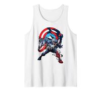 Marvel Captain America with The Venom Symbiote Symbol Camiseta sin Mangas