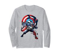 Marvel Captain America with The Venom Symbiote Symbol Manga Larga