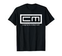 Marvel Captain Marvel Carol Danvers - Camiseta con logotipo de la banda de los 90 Camiseta