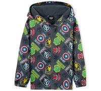 Marvel Chubasquero Niño Chaqueta Impermeable Ropa Lluvia Abrigo Rainwear 4-14 Años Spiderman Avengers (Gris Avengers, 7-8 Años)