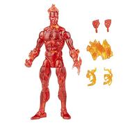 Marvel Classic - Hasbro Marvel Legends Series Retro Fantastic Four - Figura Coleccionable de la Antorcha Humana de 15 cm - 4 Accesorios, F0351