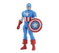 Marvel Classic Hasbro Series - Figura del Capitán América de 9.5 cm - Colección Retro 375