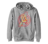 Marvel Classic - Ironman Avengers Hoodie, Sudadera con Capucha Niños, Gris Jaspeado, 9/11