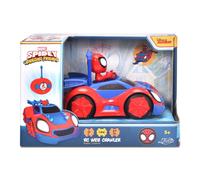 Marvel - Coche Radio Control Spidey Web Crawler, funciona adelante y marcha atrás en curva escala 1:24 17 Cm (Spiderman 203223000)